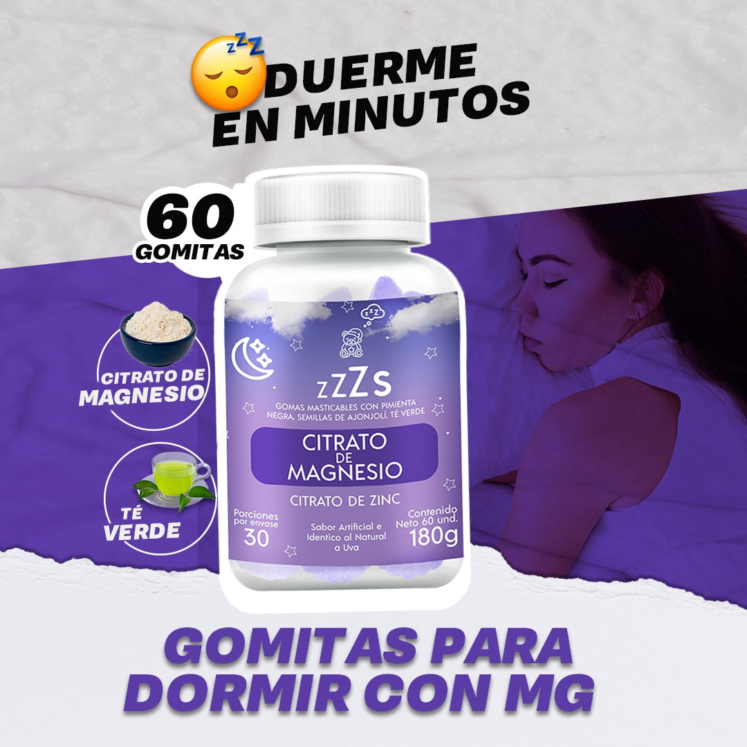 Gomitas Para Dormir 😴 Gummieskits®️ Con Citrato De Magnesio.